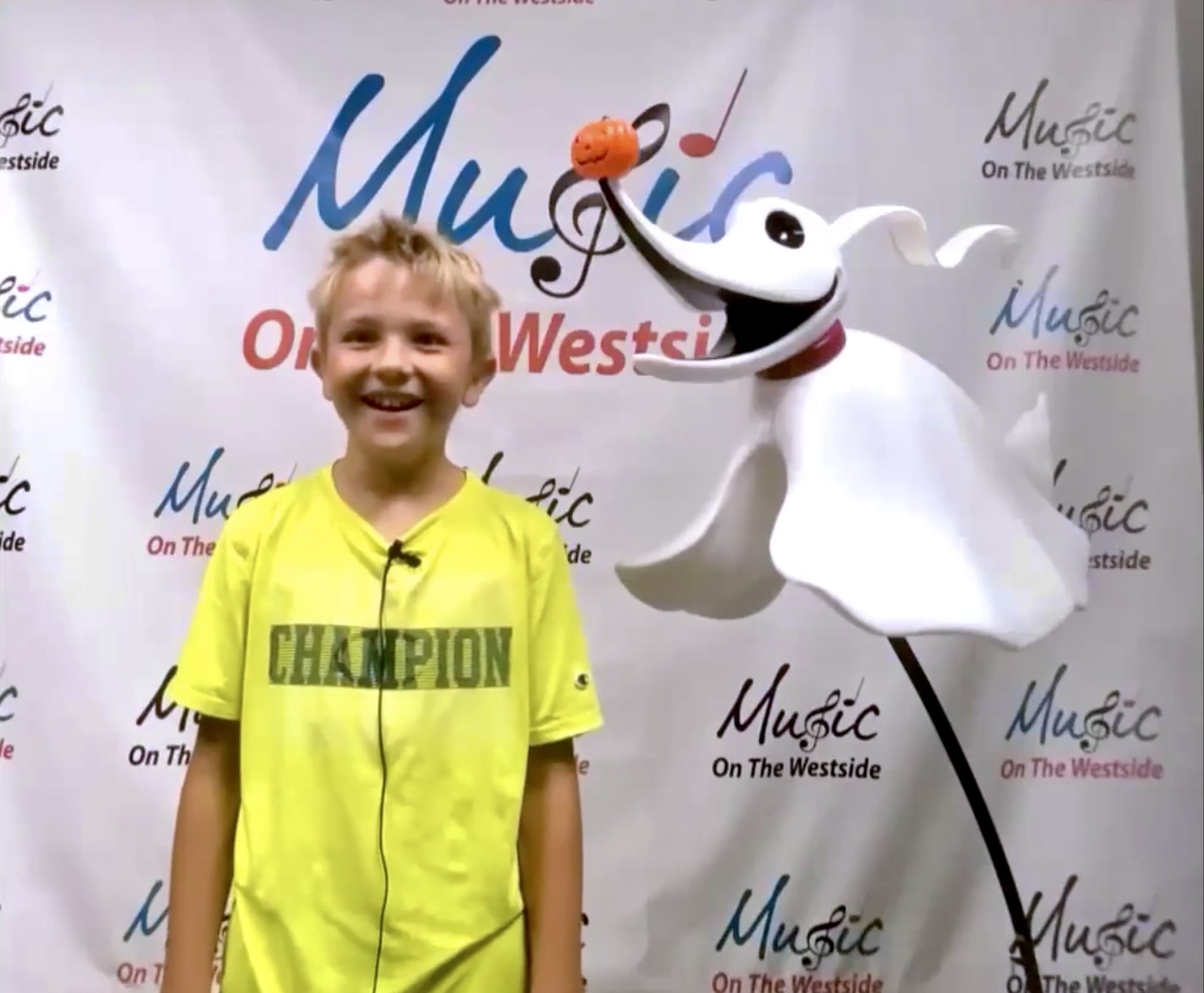 Watch Jaxon's piano performance at Music on the Westside